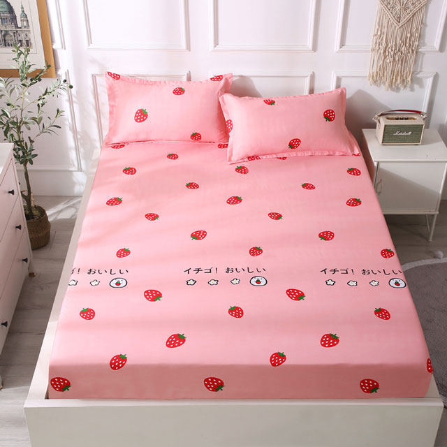 Tấm trải giường cố định chống trượt cố định 1,8m x 2m Tấm bảo vệ chống bụi nệm bao gồm cả 2 vỏ gối