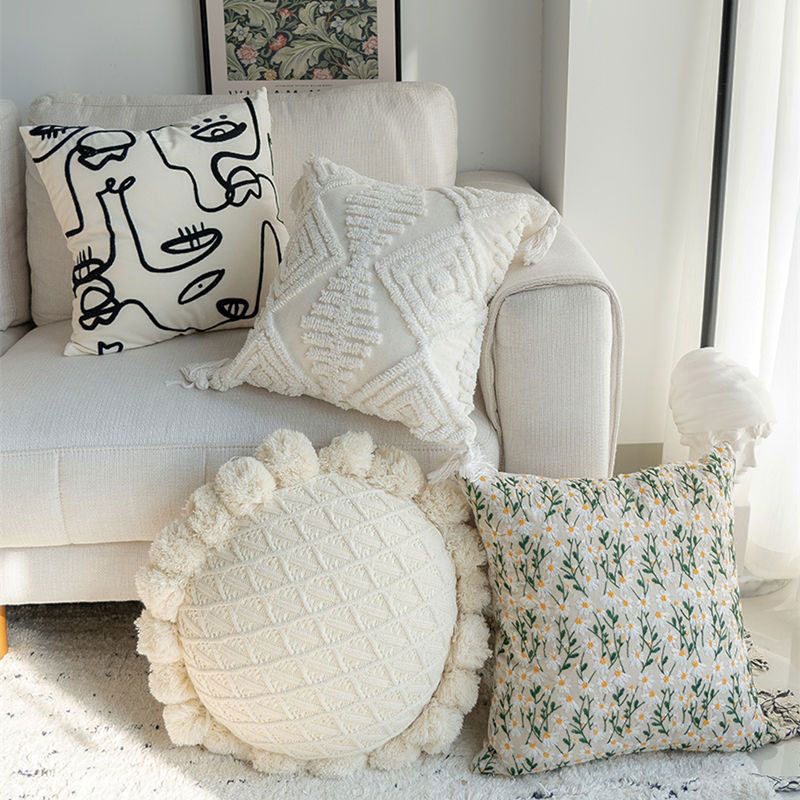 Vỏ gối sofa phòng khách gối đầu giường đệm Maroc Homestay gối trang trí